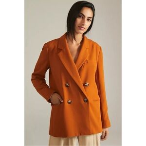 ANTHROPOLOGIE I NWT Maeve Blazer Jacket in Rust